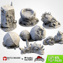 Rotten Terrain 3D printed terrain view 1