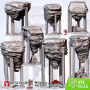 Floating Rocks 3D printed terrain view 1