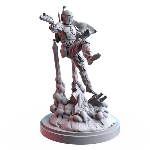 Boba Fett Star Wars Shatterpoint-compatible resin miniature by C27 Studios - product image 1