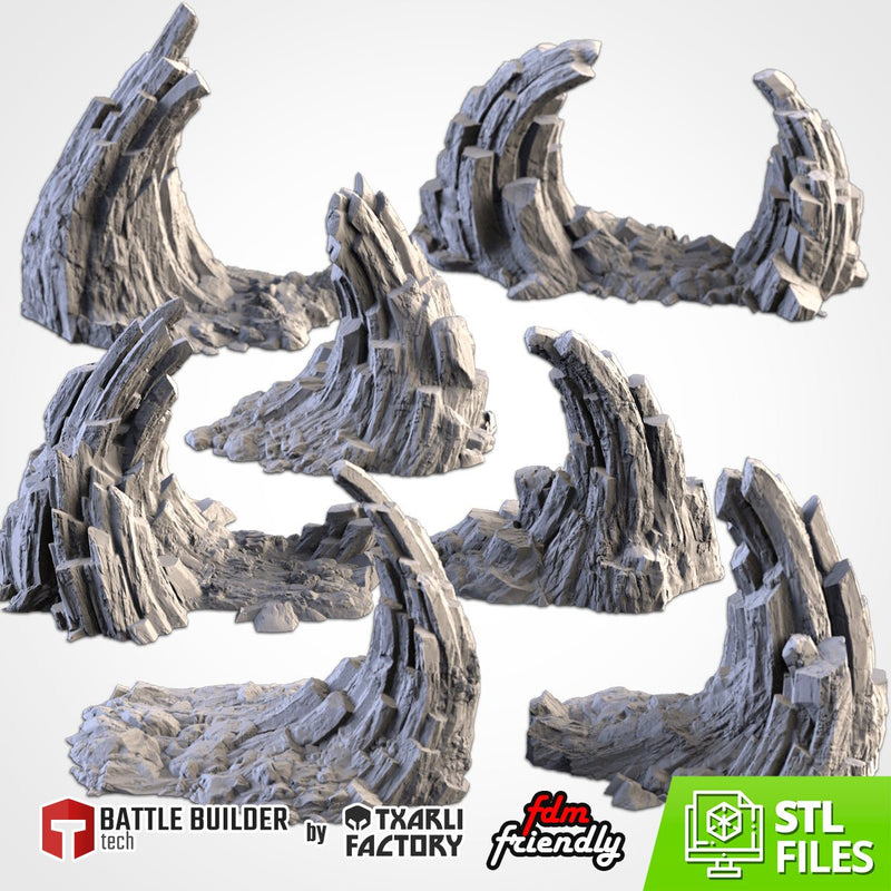 Rocky Planet 3D printed terrain view 1