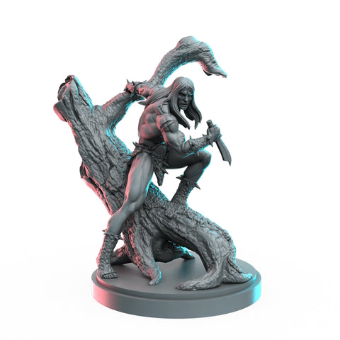 Ka-Zar Marvel MCP-compatible resin miniature by C27 Studios - product image 1