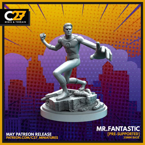 Mr. Fantastic Marvel MCP-compatible resin miniature by C27 Studios - product image 1