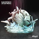 Captain America vs Black Panther diorama base resin diorama kit view 1