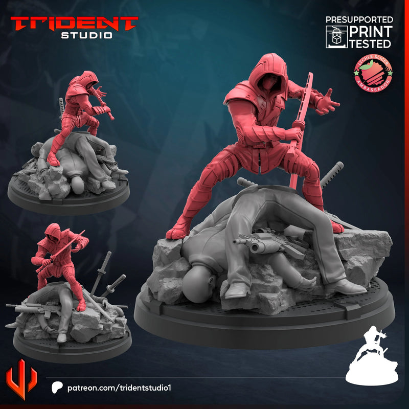 Ronin Marvel MCP-compatible 40mm resin proxy miniature by Trident Miniatures - product image 1