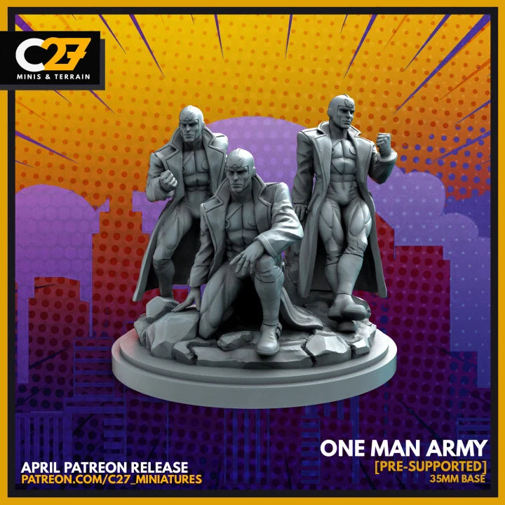 Multiple Man Marvel MCP-compatible resin miniature by C27 Studios - product image 1