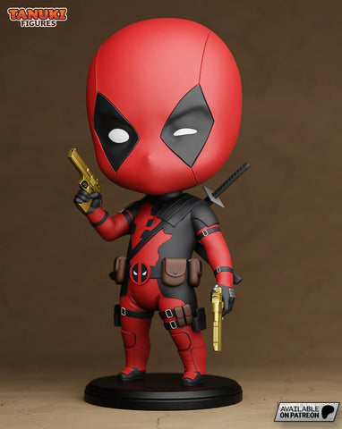 Deadpool Chibi Resin Figure - Chibi view 1