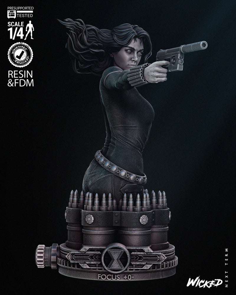 Black Widow 2024 Bust resin bust kit view 1
