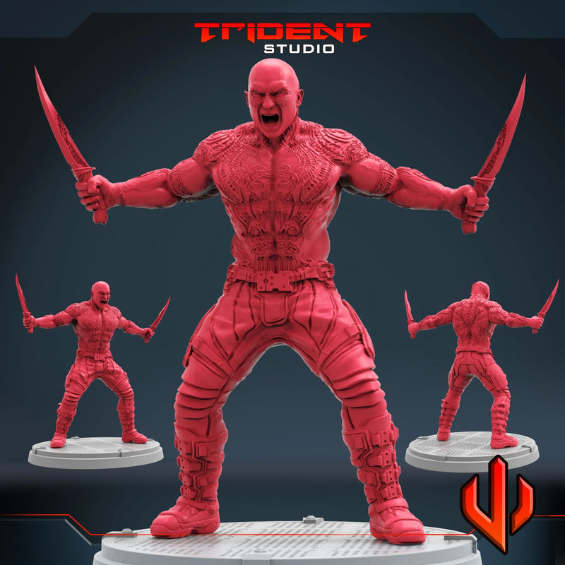 Drax - Sculpt B Marvel MCP-compatible 40mm resin proxy miniature by Trident Miniatures - product image 1