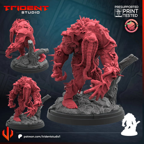 Man-Thing Marvel MCP-compatible 40mm resin proxy miniature by Trident Miniatures - product image 1