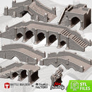 Medieval Bridges 3D printed terrain view 1
