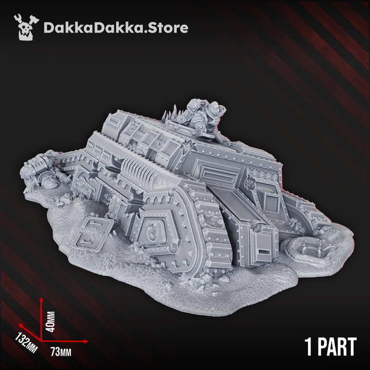 Wrecked Vehicle Terrain - DakkaDakka Wargaming Terrain Kit - image 1