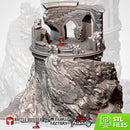 Ruins On The Mountain 3D printed terrain view 1