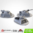 Armed Bunkers 3D printed terrain view 1