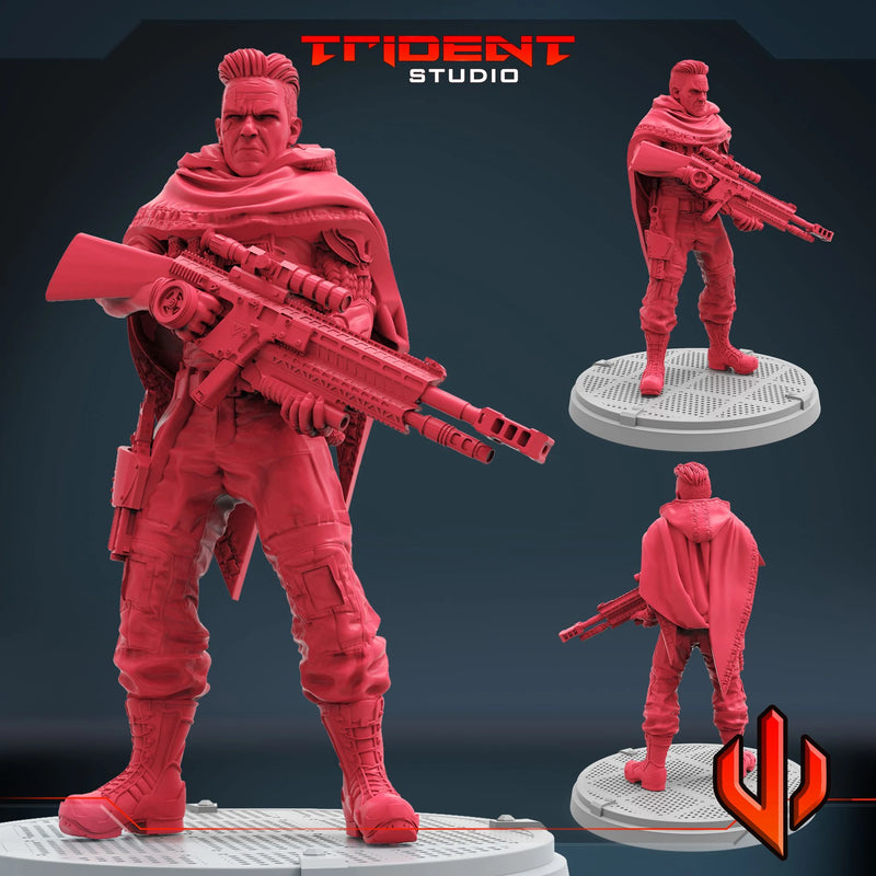 Cable MCU - Sculpt B Marvel MCP-compatible 40mm resin proxy miniature by Trident Miniatures - product image 1