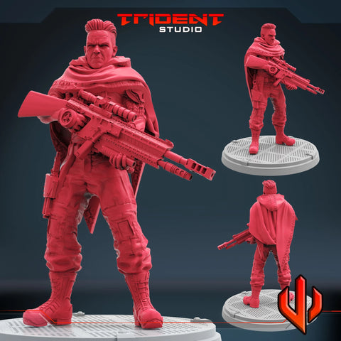 Cable MCU - Sculpt B Marvel MCP-compatible 40mm resin proxy miniature by Trident Miniatures - product image 1