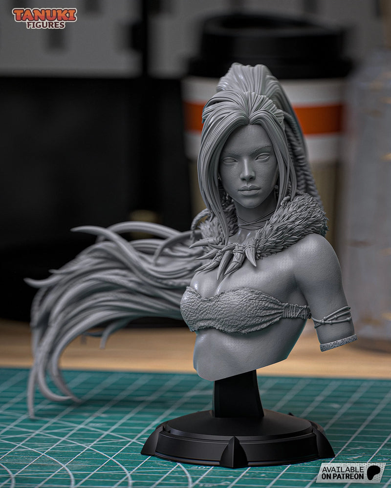 Nidalee Resin Statue & Bust - Bust view 1