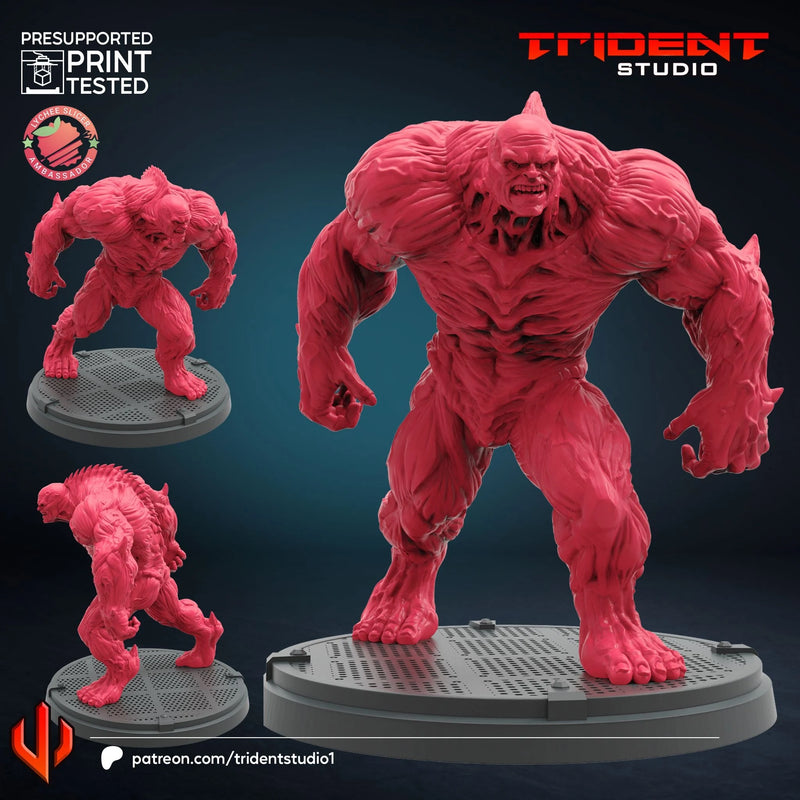Abomination 2008 Movie Marvel MCP-compatible 40mm resin proxy miniature by Trident Miniatures - product image 1