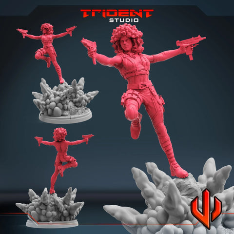 Domino Marvel MCP-compatible 40mm resin proxy miniature by Trident Miniatures - product image 1