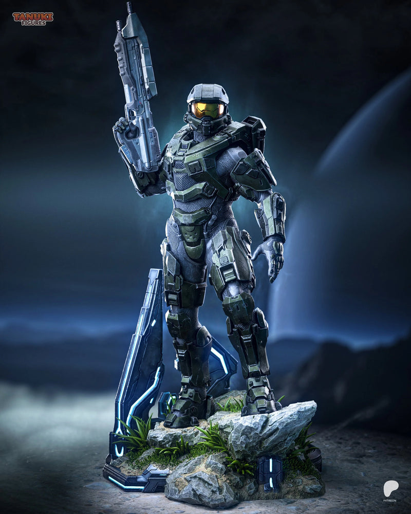 Master Chief Resin Statue & Bust - Full Size view 1