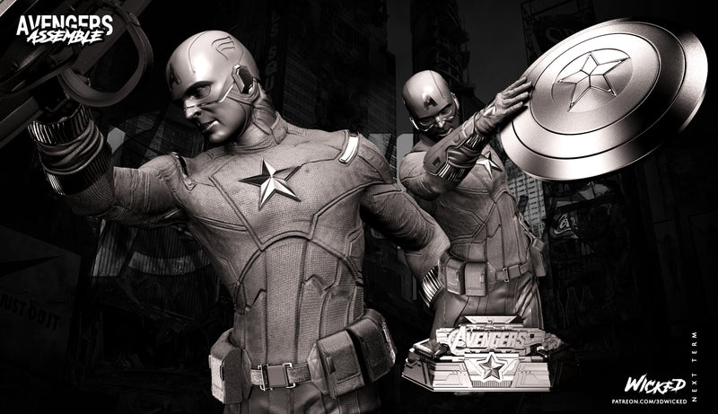 Captain America (First Avenger) Bust resin bust kit view 1
