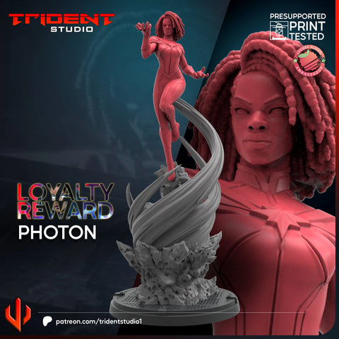 Photon Marvel MCP-compatible 40mm resin proxy miniature by Trident Miniatures - product image 1