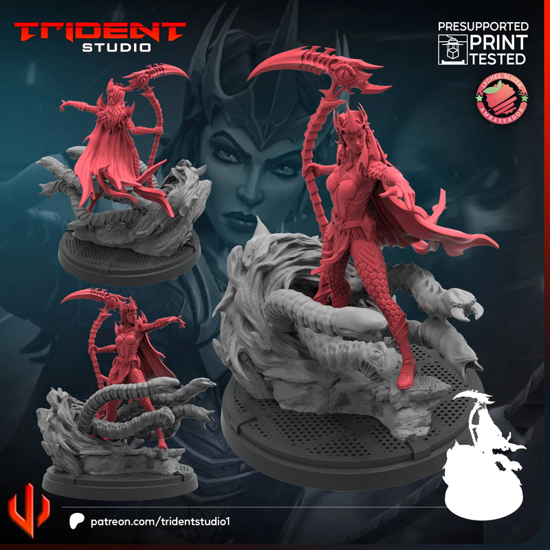 Madelyne Pryor Marvel MCP-compatible 40mm resin proxy miniature by Trident Miniatures - product image 1