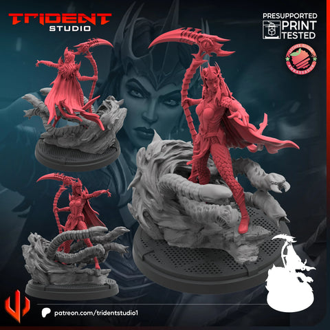 Madelyne Pryor Marvel MCP-compatible 40mm resin proxy miniature by Trident Miniatures - product image 1