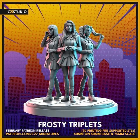 Stepford Cuckoos Marvel MCP-compatible resin miniature by C27 Studios - product image 1
