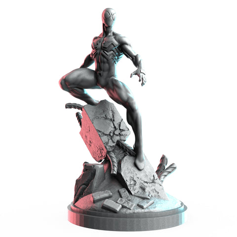 Spider-Man (Black Suit) Marvel MCP-compatible resin miniature by C27 Studios - product image 1