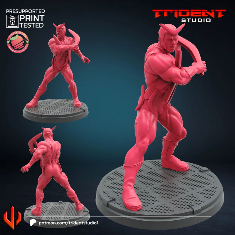 Boomerang Marvel MCP-compatible 40mm resin proxy miniature by Trident Miniatures - product image 1