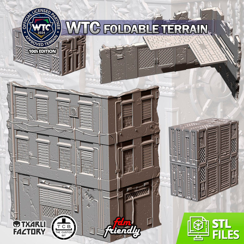 WTC Foldable Sovietic Set 3D printed terrain view 1