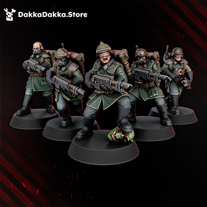 The Doomsday Infantry Squad (x10) - DakkaDakka Resin Miniature Squad - image 1