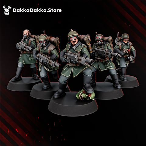 The Doomsday Infantry Squad (x10) - DakkaDakka Resin Miniature Squad - image 1