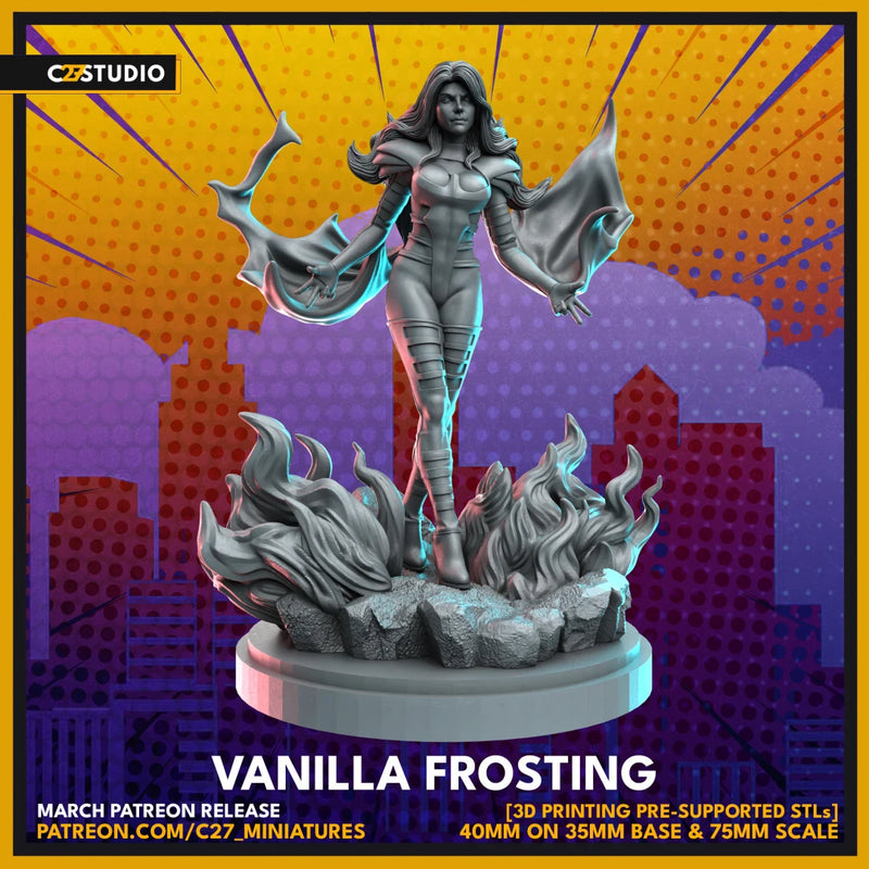 Emma Frost (Mar 2023 Sculpt) Marvel MCP-compatible resin miniature by C27 Studios - product image 1