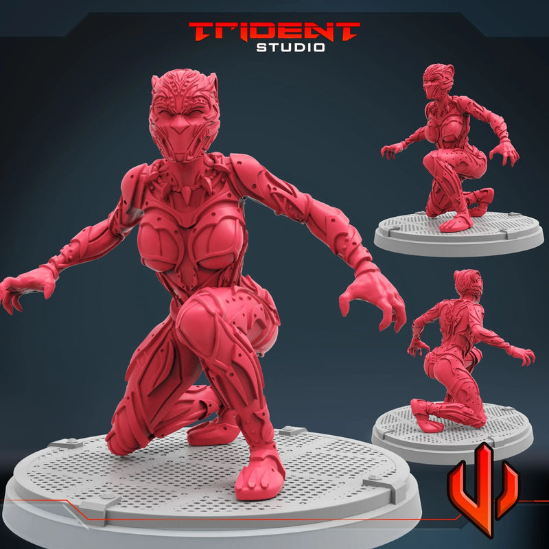Black Panther Shuri - Sculpt A Marvel MCP-compatible 40mm resin proxy miniature by Trident Miniatures - product image 1