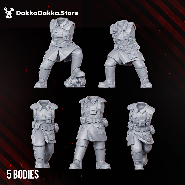 The Doomsday Infantry Squad Build Kit - DakkaDakka Resin Build Kit - image 1
