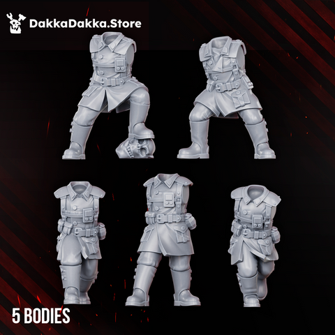 The Doomsday Infantry Squad Build Kit - DakkaDakka Resin Build Kit - image 1