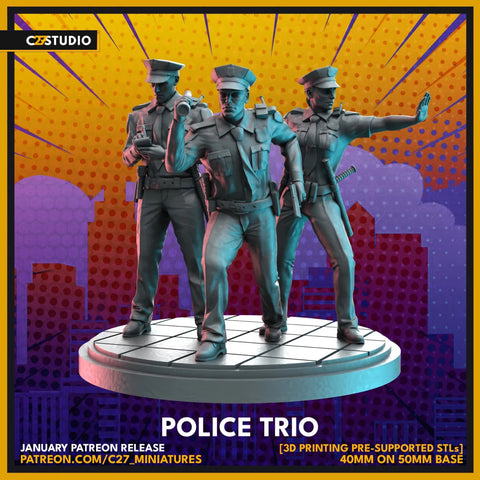 Police Marvel MCP-compatible resin miniature by C27 Studios - product image 1