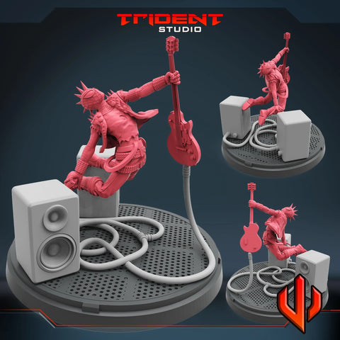 Spider-Punk Marvel MCP-compatible 40mm resin proxy miniature by Trident Miniatures - product image 1