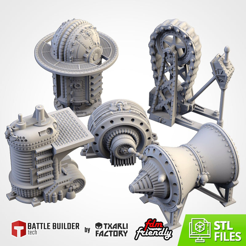 Mechanical Sector 3D printed terrain view 1