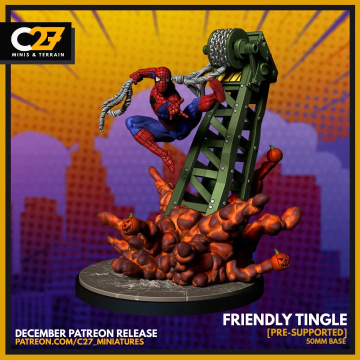Spider-Man (Animated Series) Marvel MCP-compatible resin miniature by C27 Studios - product image 1
