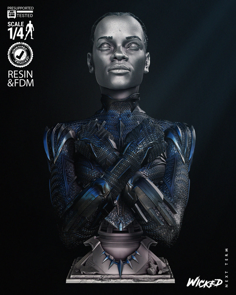 Black Panther 2024 Portrait Bust resin bust kit view 1