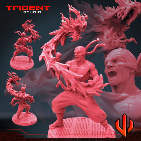 Iron Fist - Sculpt B Marvel MCP-compatible 40mm resin proxy miniature by Trident Miniatures - product image 1