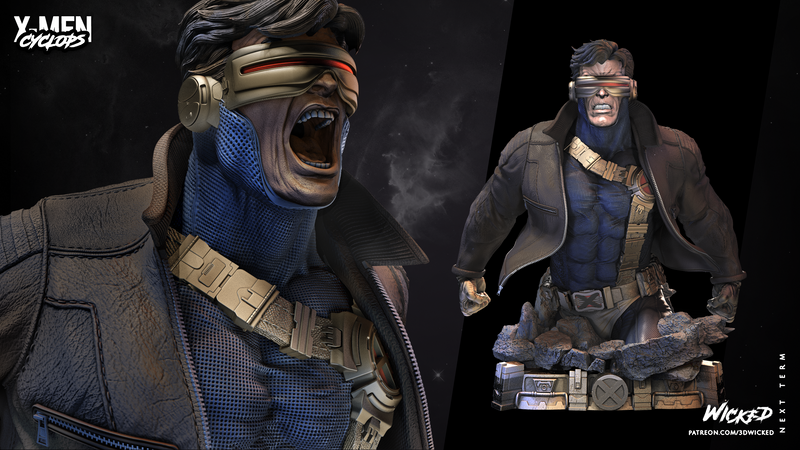 Cyclops Bust resin bust kit view 1