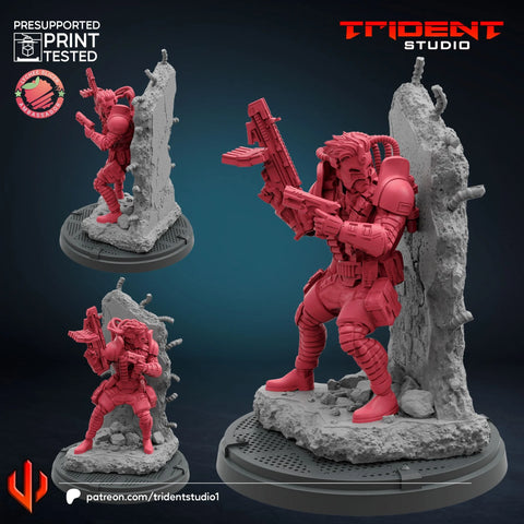 Maverick Marvel MCP-compatible 40mm resin proxy miniature by Trident Miniatures - product image 1