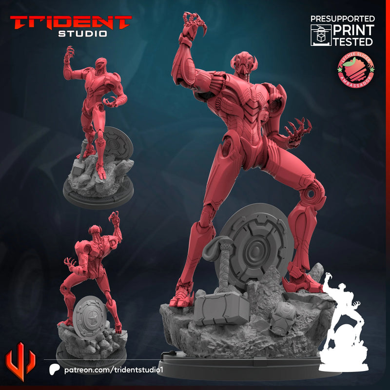 Ultron Rivals Marvel MCP-compatible 40mm resin proxy miniature by Trident Miniatures - product image 1