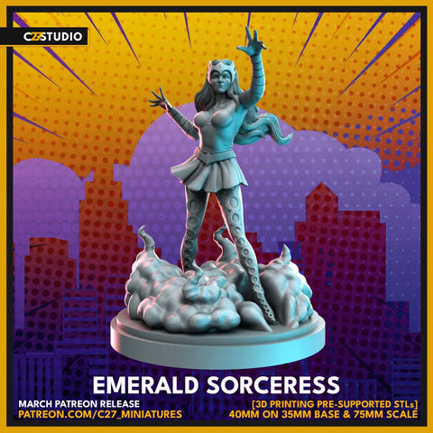 Enchantress Marvel MCP-compatible resin miniature by C27 Studios - product image 1