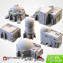 Desert Buildings 02 3D printed terrain view 1