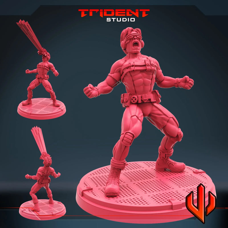 Cyclops - Sculpt B Marvel MCP-compatible 40mm resin proxy miniature by Trident Miniatures - product image 1