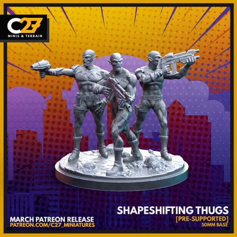 Skrulls Marvel MCP-compatible resin miniature by C27 Studios - product image 1